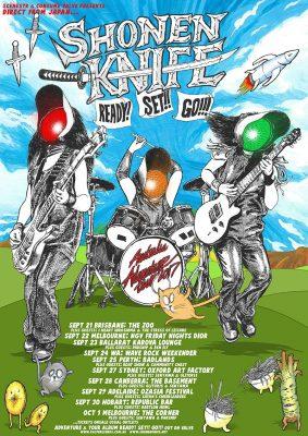 SHONEN KNIFE Ready… set… go! AUSTRALIA ADVENTURE TOUR 2017